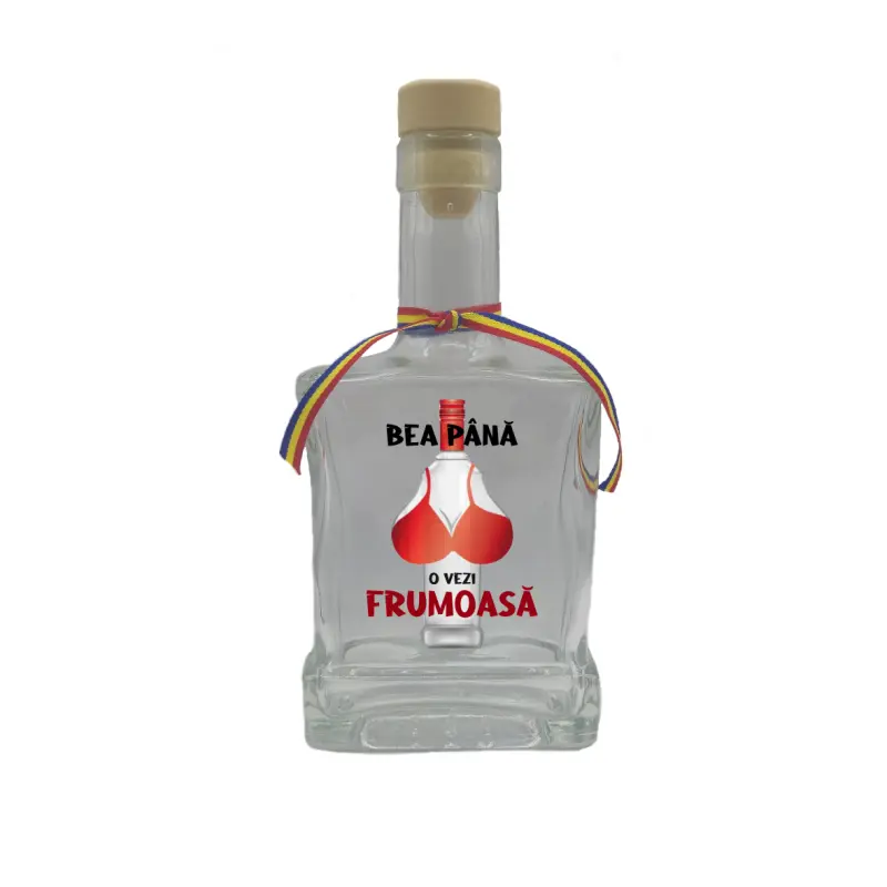 Bea pana o vezi frumoasa, sticla cu mesaj plata, 250 ml, model divgs179 31